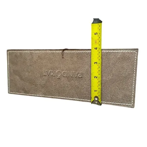 Pandora Jewelry Box Tan/Brown 3 Tier Charm/Bracelet Organizer case Retired - Picture 7 of 9